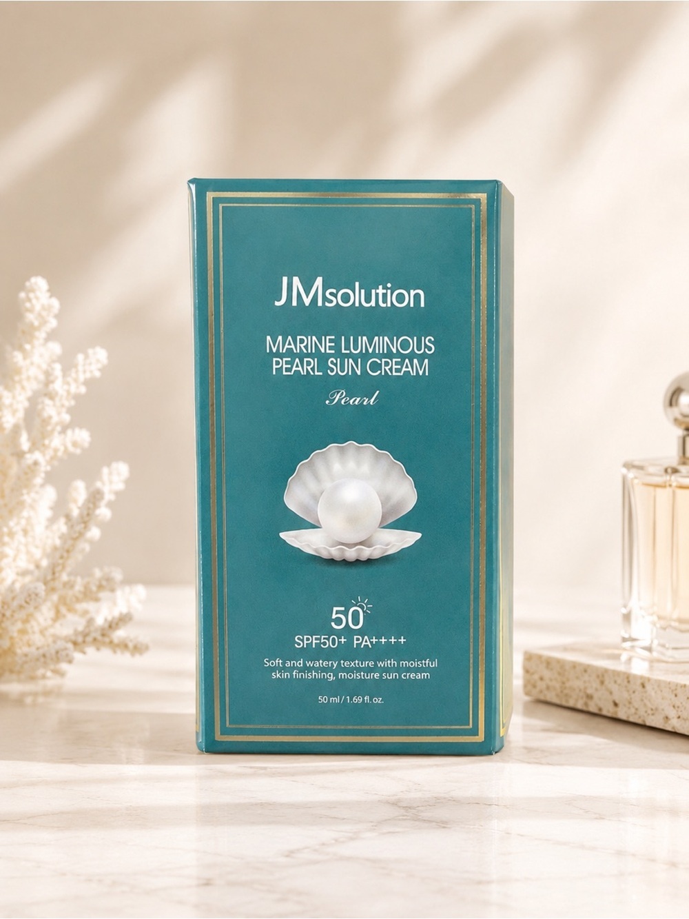 JMsolution Marine Luminous Pearl Sun Cream SPF50+ PA++++ 50ml K-Beauty Sunscreen